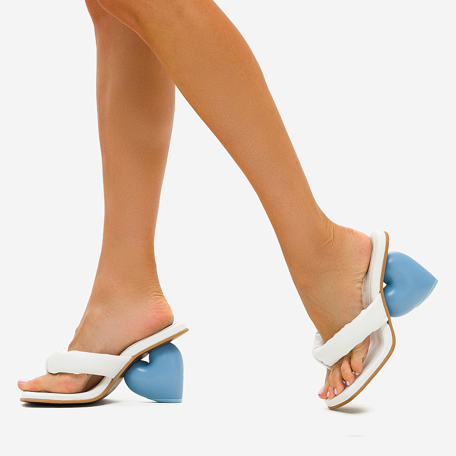 Туфли YUME YUME LOVE MULE SNOWY WHITE/ BLUE - 3 фото Туфли YUME YUME LOVE MULE в интернет магазине Peakwww.peakstore.ru - 3 фото