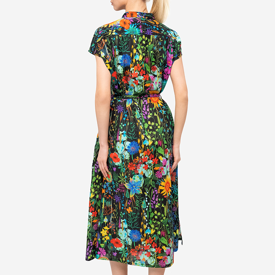 Платье ENGINEERED GARMENTS BANDED COLLAR DRESS FLORAL LAWN в интернет магазине Peakwww.peakstore.ru - 3 фото