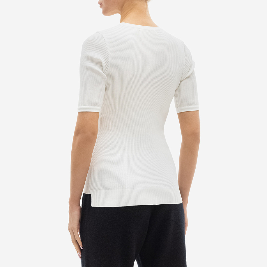 Футболка AURALEE GIZA HIGH GAUGE RIB KNIT TEE White - 3 фото Футболка AURALEE GIZA HIGH GAUGE RIB KNIT TEE в интернет магазине Peakwww.peakstore.ru - 3 фото