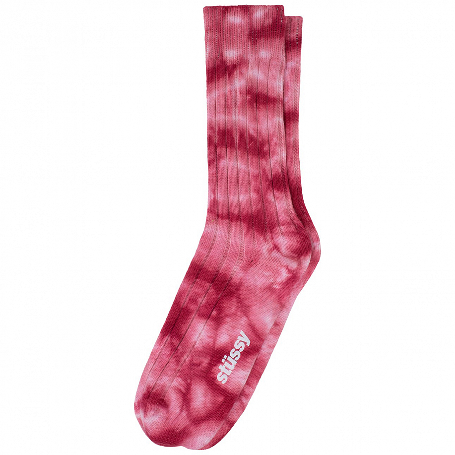 Носки STUSSY DYED RIBBED CREW SOCKS в интернет-магазине Peak Conceptwww.peakstore.ru - 1 фото
