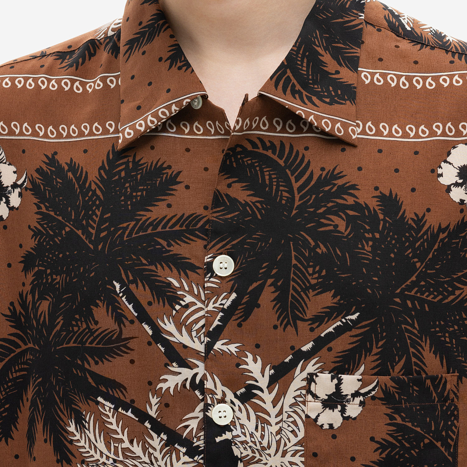 Рубашка NOMA T.D. SUMMER SHIRT PALM TREE - BROWN - 5 фото Рубашка NOMA T.D. SUMMER SHIRT в интернет магазине Peakwww.peakstore.ru - 5 фото