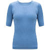 Футболка AURALEE GIZA HIGH GAUGE RIB KNIT TEE LIGHT BLUE