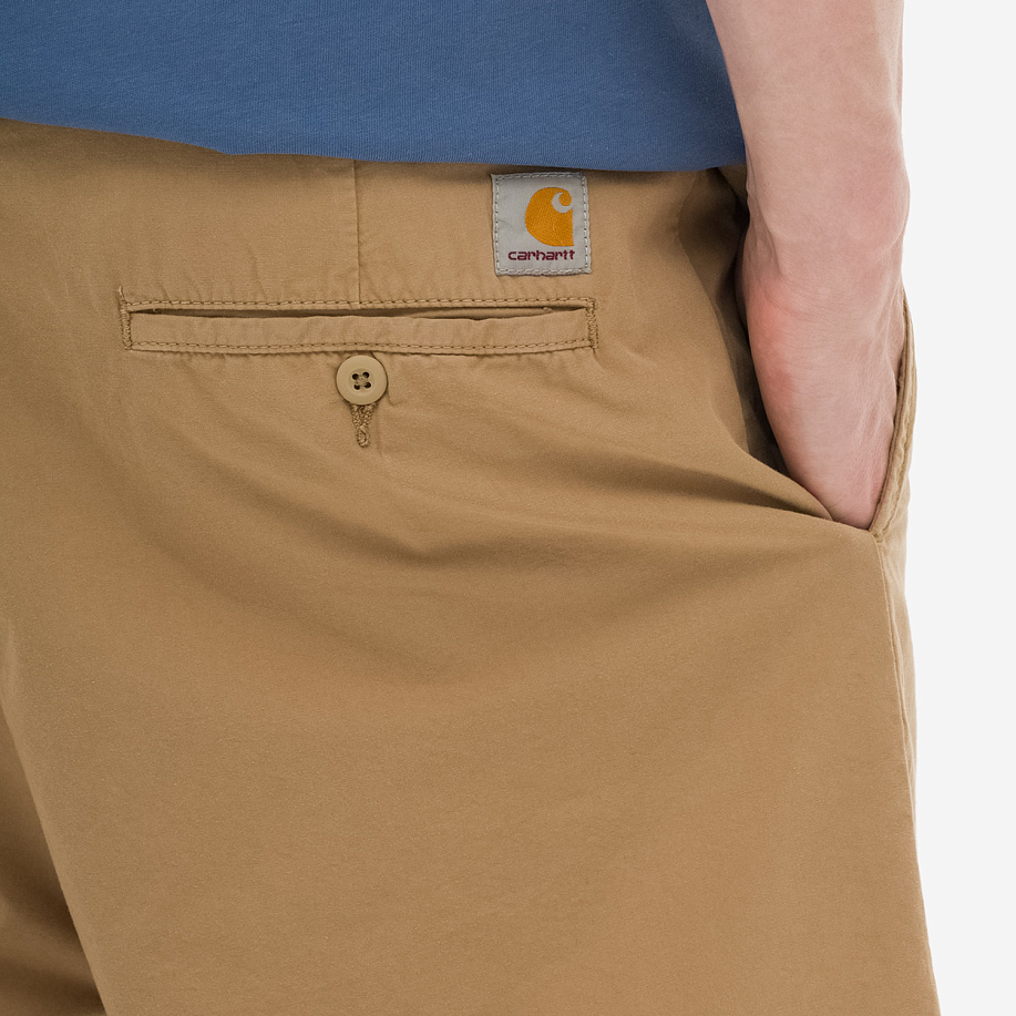 Шорты CARHARTT WIP CALDER SHORT стильные в Peak StoreLEATHER (GARMENT DYED) - 6 фото Шорты CARHARTT WIP CALDER SHORT в интернет магазине Peakwww.peakstore.ru - 6 фото