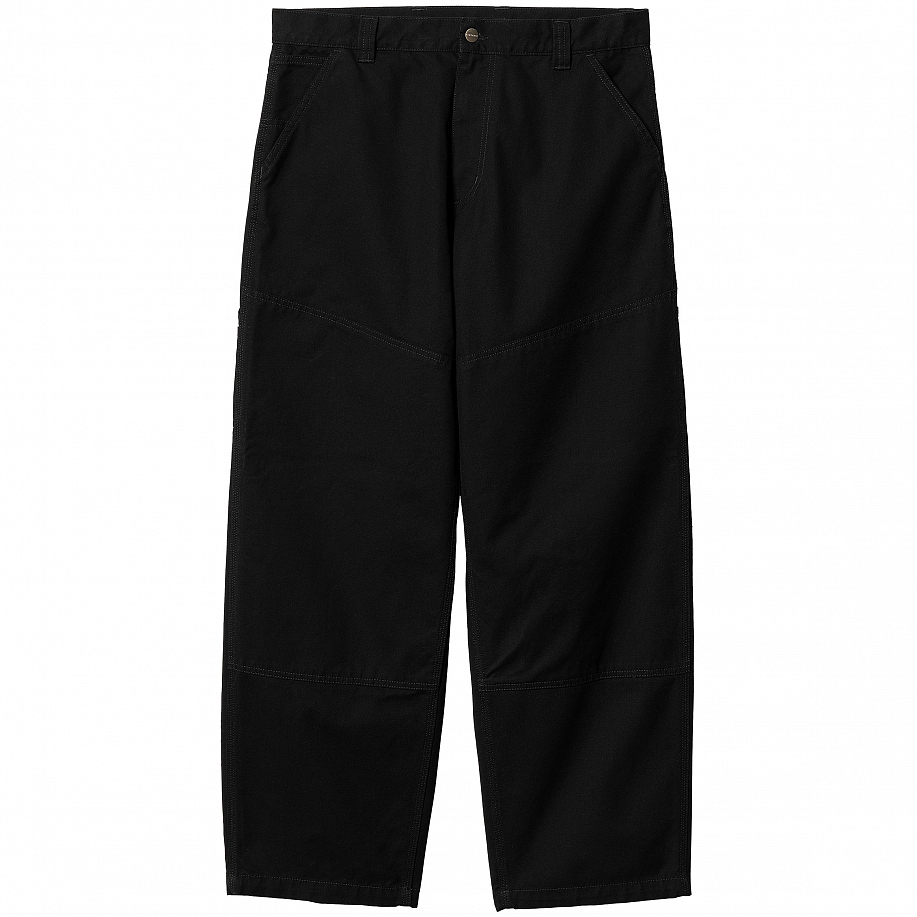Брюки CARHARTT WIP WIDE PANEL PANT BLACK (RINSED) - 1 фото Брюки CARHARTT WIP WIDE PANEL PANT в интернет магазине Peakwww.peakstore.ru - 1 фото