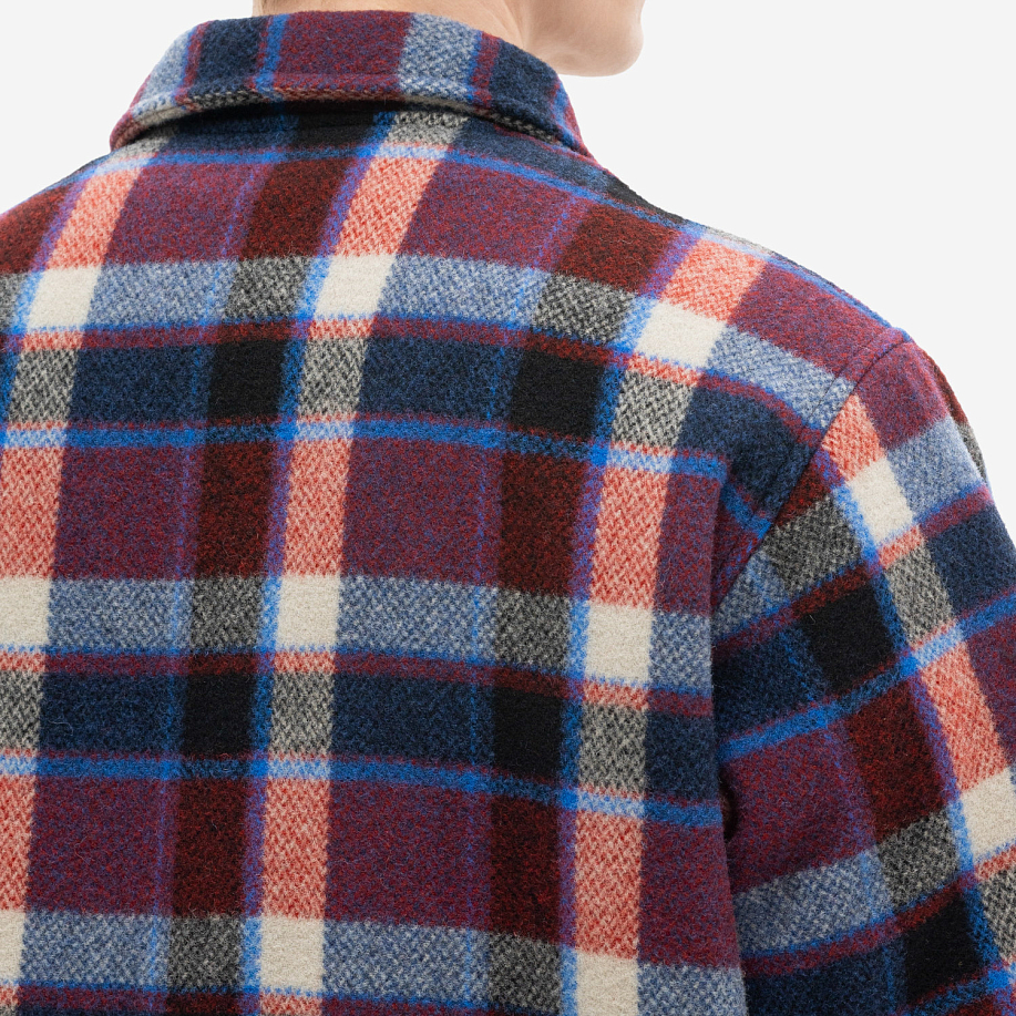 Куртка-рубашка SOUTH2 WEST8 COACH JACKET - WOOL MELTON PLAID в интернет магазине Peakwww.peakstore.ru - 21 фото