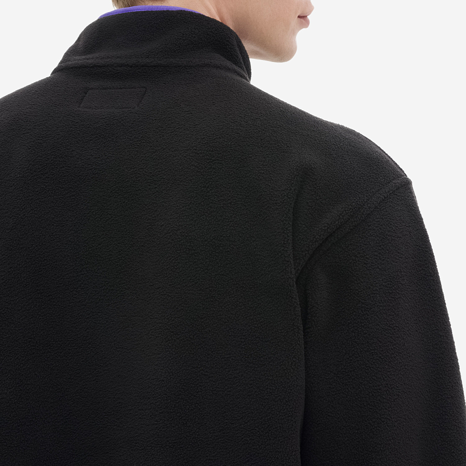 Толстовка THISISNEVERTHAT HALF ZIP FLEECE PULLOVER BLACK - 6 фото Толстовка THISISNEVERTHAT HALF ZIP FLEECE PULLOVER в интернет магазине Peakwww.peakstore.ru - 6 фото