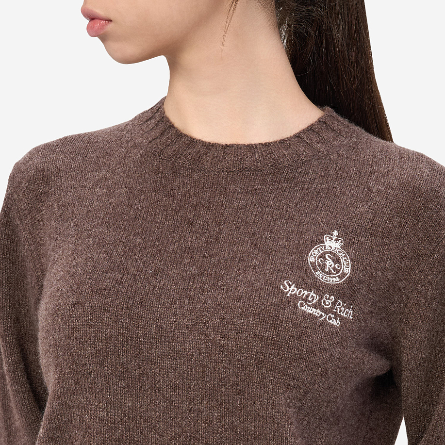 Свитер SPORTY & RICH CROWN CASHMERE CREWNECK в интернет магазине Peakwww.peakstore.ru - 5 фото