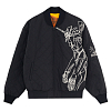 Бомбер PLEASURES HUMANOID REVERSIBLE BOMBER BLACK