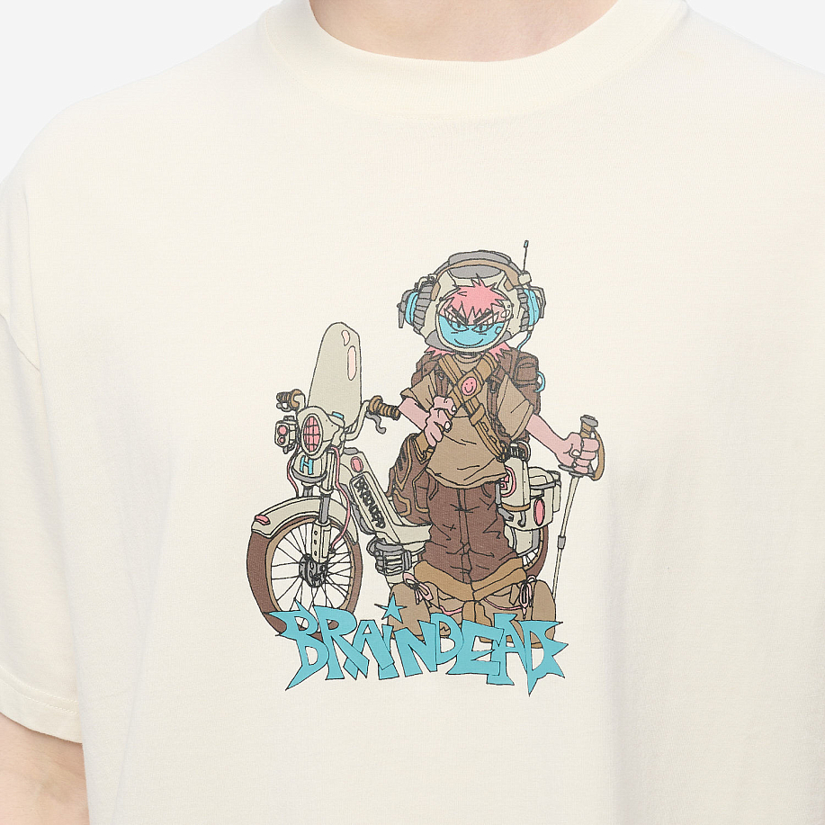 Футболка BRAIN DEAD MOTO HIKER T-SHIRT в интернет магазине Peakwww.peakstore.ru - 5 фото