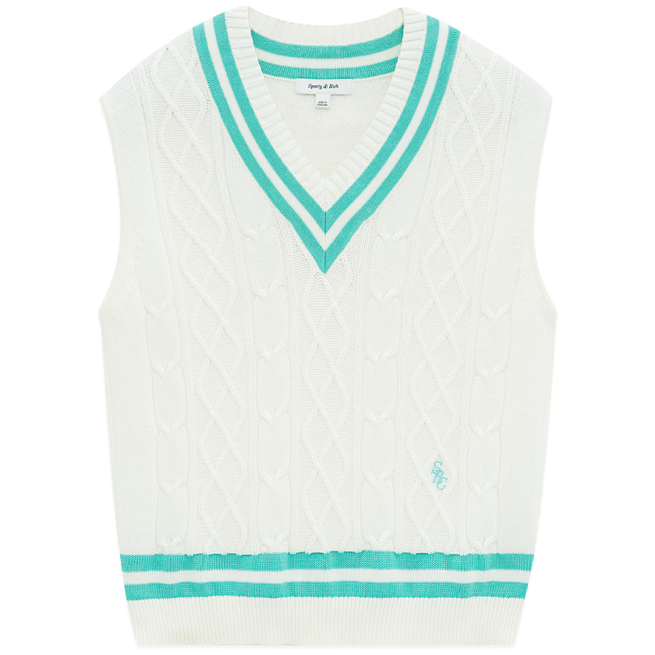 Жилет SPORTY & RICH SRC EMBROIDERED V-NECK VEST - 2 фото Жилет SPORTY & RICH SRC EMBROIDERED V-NECK VEST в интернет магазине Peakwww.peakstore.ru - 2 фото
