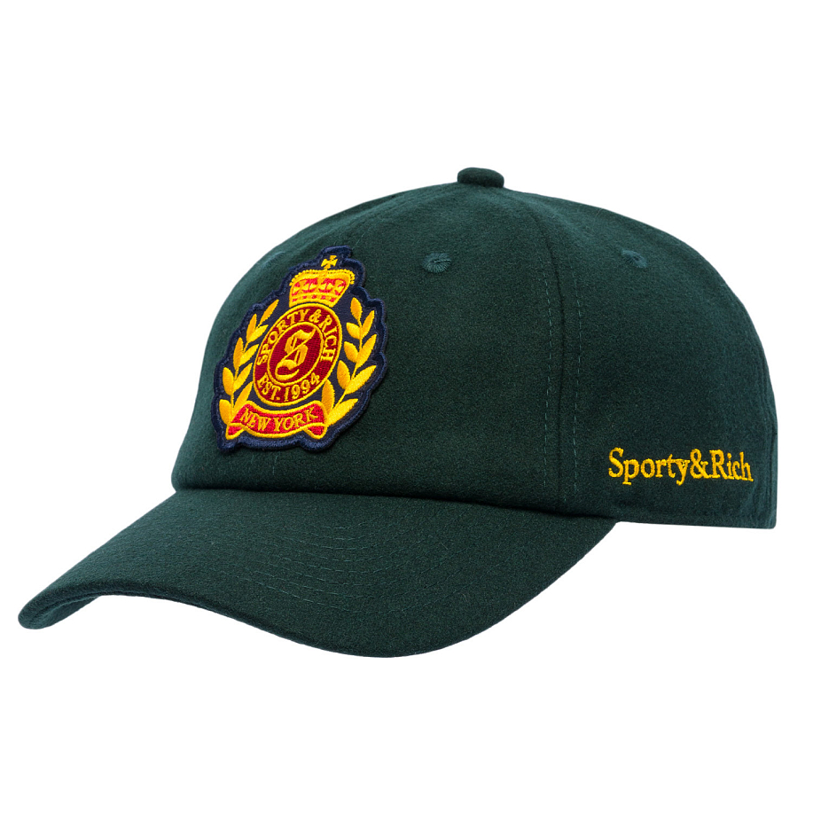 Кепка SPORTY & RICH NY CREST WOOL HAT - 1 фото Кепка SPORTY & RICH NY CREST WOOL HAT в интернет магазине Peakwww.peakstore.ru - 1 фото