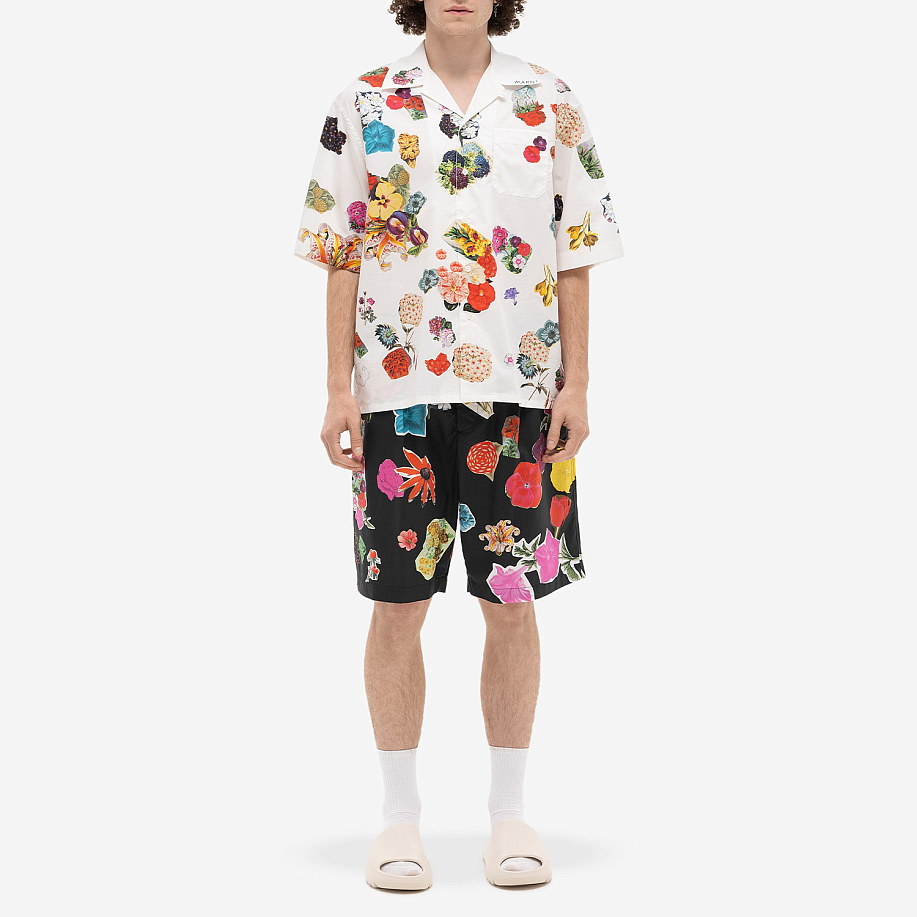 Шорты MARNI COTTON PRINT SHORTS стильные в Peak StoreBLACK - 4 фото Шорты MARNI COTTON PRINT SHORTS в интернет магазине Peakwww.peakstore.ru - 4 фото