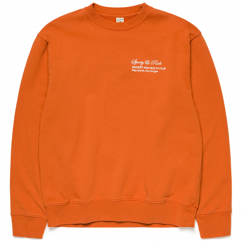 Толстовка SPORTY & RICH TENNIS SCRIPT CREWNECK в интернет-магазине Peak Conceptwww.peakstore.ru - 1 фото