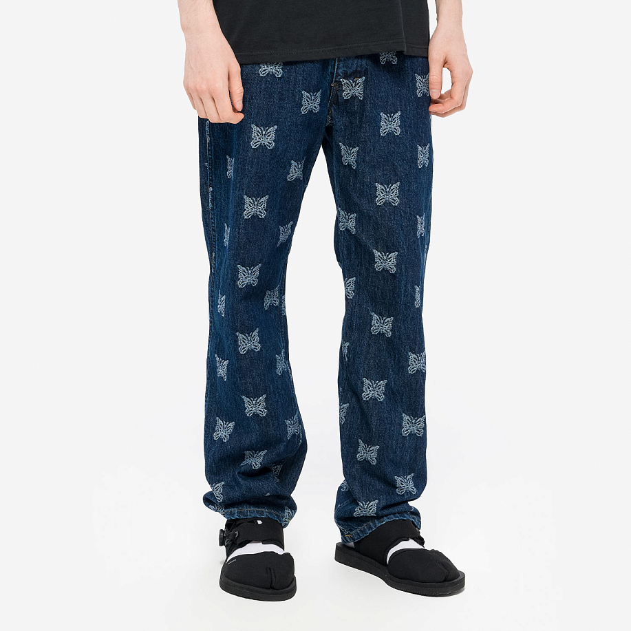 Джинсы NEEDLES STRAIGHT JEAN - PAPILLON JQ. в интернет магазине Peakwww.peakstore.ru - 9 фото