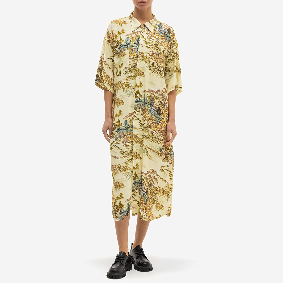 Платье ORSLOW LONG HAWAIIAN SHIRTS DRESS в интернет магазине Peakwww.peakstore.ru - 4 фото