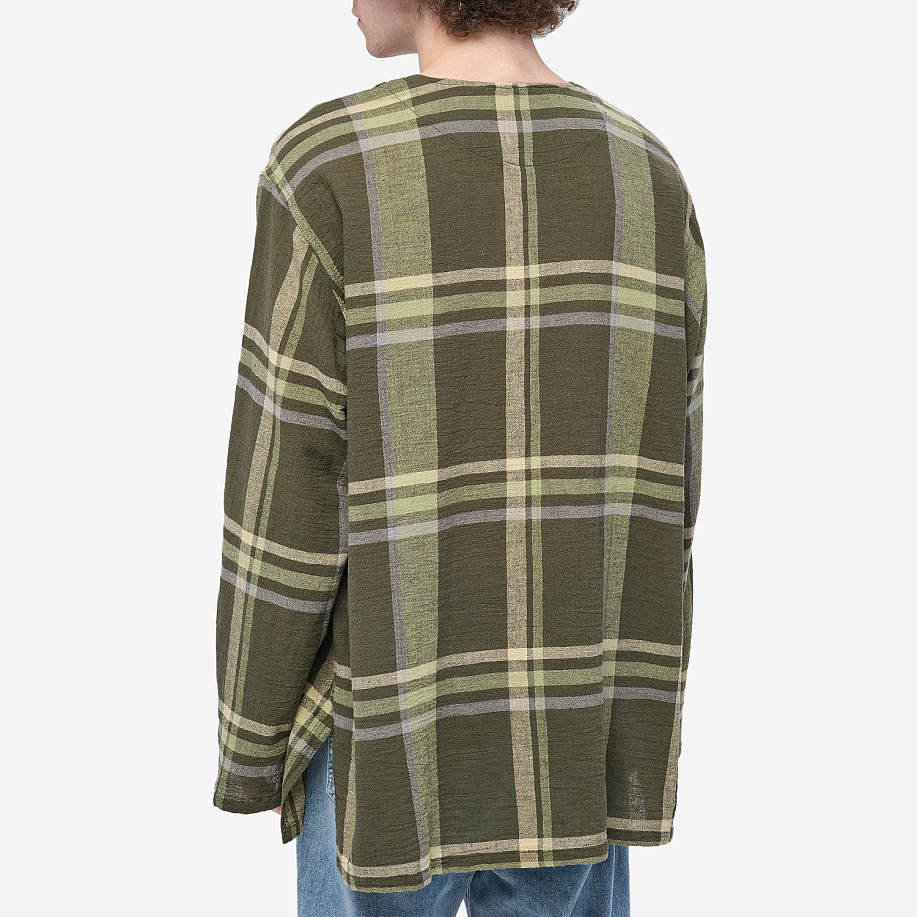 Рубашка SOUTH2 WEST8 V NECK ARMY SHIRT - COTTON BOILED CLOTH BIG PLAID в интернет-магазине Peak Conceptwww.peakstore.ru - 16 фото