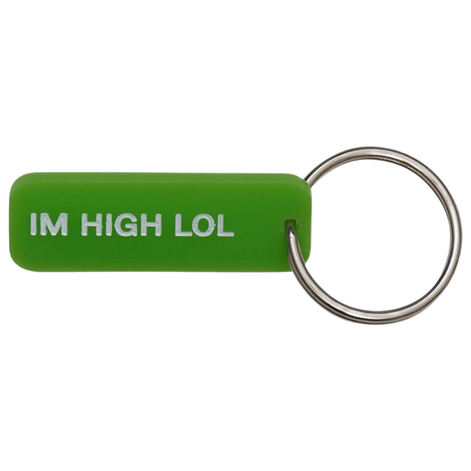 Брелок MISTER GREEN KEYCHAIN - I'M HIGH LOL/MISTER GREEN в интернет-магазине Peak Conceptwww.peakstore.ru - 1 фото
