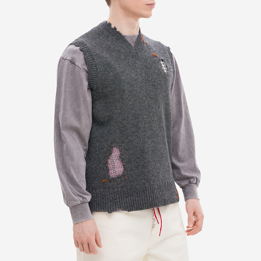 Жилет MARNI PATCH-DETAIL VIRGIN WOOL VEST - 3 фото Жилет MARNI PATCH-DETAIL VIRGIN WOOL VEST в интернет магазине Peakwww.peakstore.ru - 3 фото