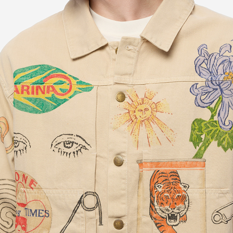 Куртка городская SMALL TALK HAND-DRAWN TRUCKER JACKET в интернет-магазине Peak Conceptwww.peakstore.ru - 5 фото