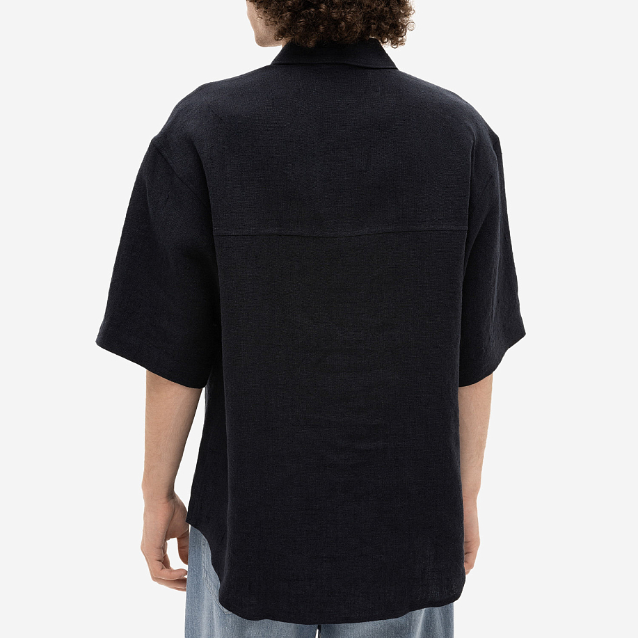 Рубашка AURALEE LINEN SILK TWEED HALF SLEEVED SHIRT в интернет-магазине Peak Conceptwww.peakstore.ru - 4 фото