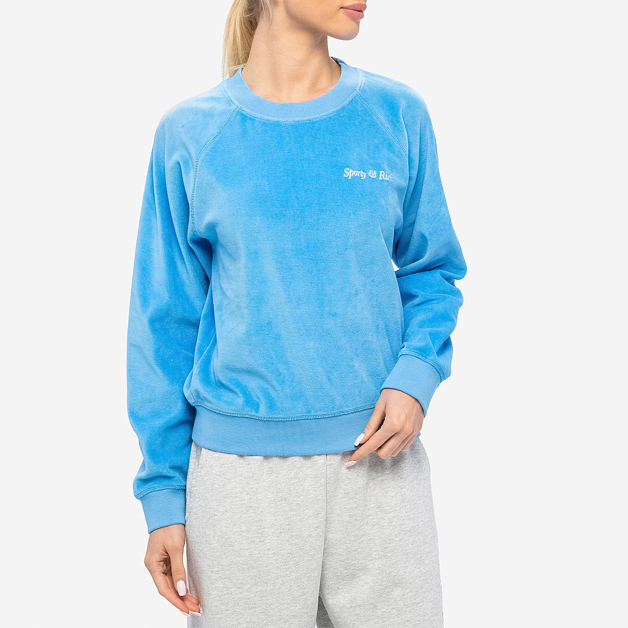 Толстовка SPORTY & RICH ITALIC LOGO RAGLAN SWEATER в интернет магазине Peakwww.peakstore.ru - 2 фото