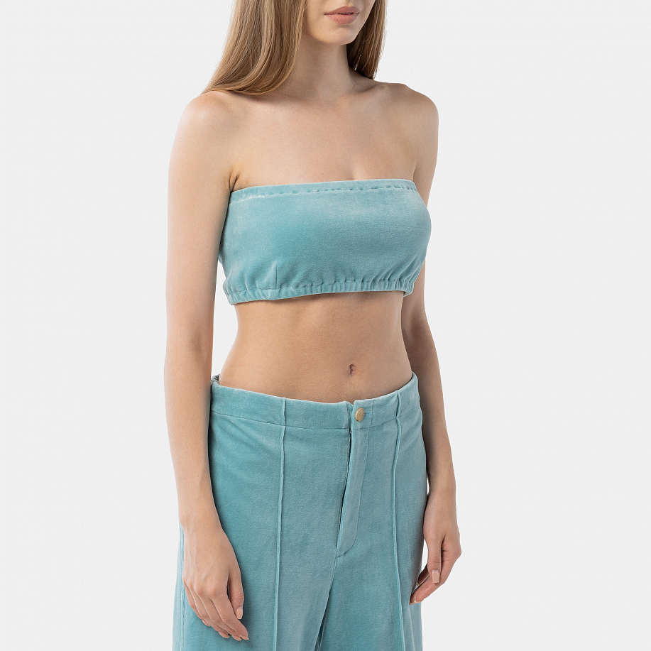 Топ AURALEE ORGANIC COTTON VELOUR BANDEAU - 2 фото Топ AURALEE ORGANIC COTTON VELOUR BANDEAU в интернет магазине Peakwww.peakstore.ru - 2 фото