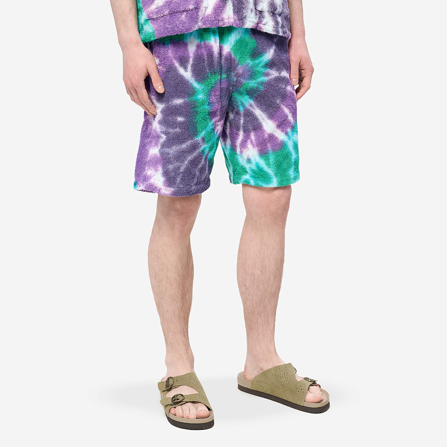 Шорты SOUTH2 WEST8 STRING EASY SHORT - COTTON PILE TIE DYE в интернет магазине Peakwww.peakstore.ru - 2 фото