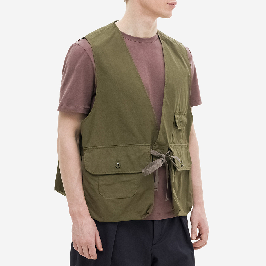 Жилет ENGINEERED GARMENTS FOWL VEST OLIVE - 2 фото Жилет ENGINEERED GARMENTS FOWL VEST OLIVE в интернет магазине Peakwww.peakstore.ru - 2 фото