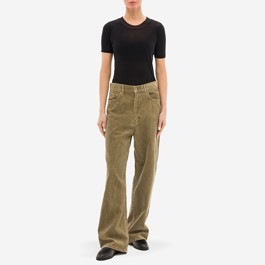 Брюки AURALEE PIGMENT DYE FINX CORDUROY WIDE 5P PANTS в интернет магазине Peakwww.peakstore.ru - 15 фото