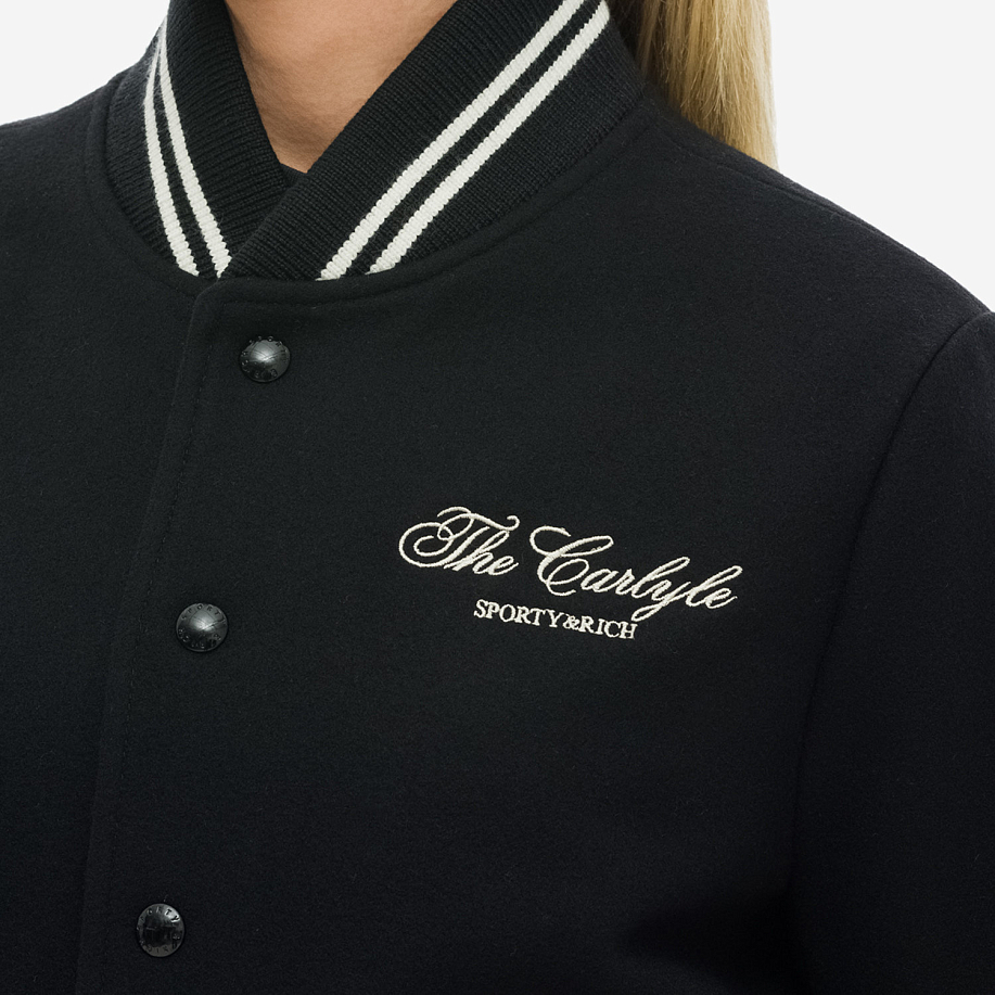 Бомбер SPORTY & RICH CARLYLE CREST WOOL VARSITY JACKET - 6 фото Бомбер SPORTY & RICH CARLYLE CREST WOOL VARSITY JACKET в интернет магазине Peakwww.peakstore.ru - 6 фото