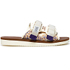 Шлепанцы SUICOKE MOTO-CAB-PT05. IVORY X BROWN