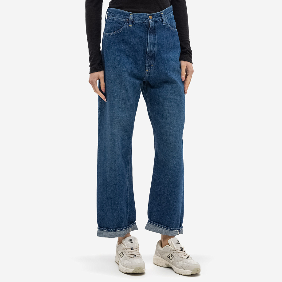 Джинсы ORSLOW HIGH WAIST SELVEDGE DENIM PANTS USED JASMIN в интернет магазине Peakwww.peakstore.ru - 4 фото