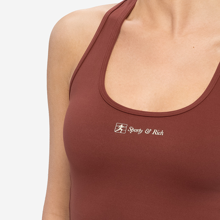Топ SPORTY & RICH RUNNER SCRIPT SPORTS CROPPED TANK в интернет-магазине Peak Conceptwww.peakstore.ru - 5 фото