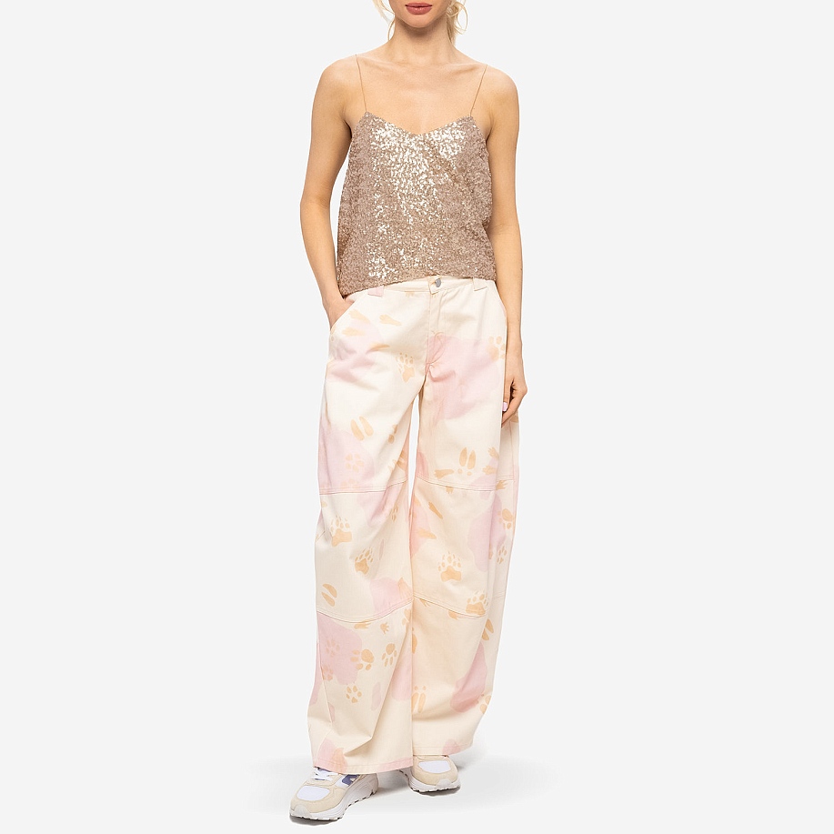 Брюки COLLINA STRADA STOMP PANT Beige Paws - 4 фото Брюки COLLINA STRADA STOMP PANT в интернет магазине Peakwww.peakstore.ru - 4 фото