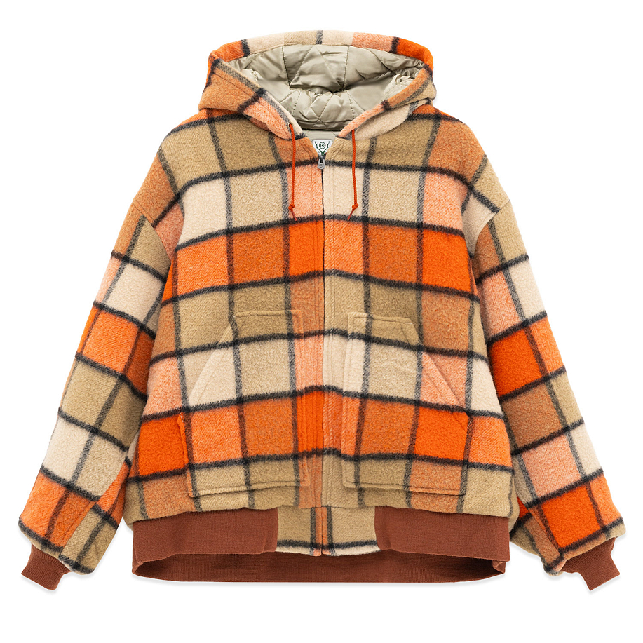 Куртка городская SOUTH2 WEST8 ZIPPED WORK HOODY - WOOL BRUSHED PLAID TWILL в интернет магазине Peakwww.peakstore.ru - 7 фото