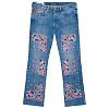 Джинсы NOMA T.D. BANDANA EMBROIDERY DENIM PANTS INDIGO-PINK / NAVY