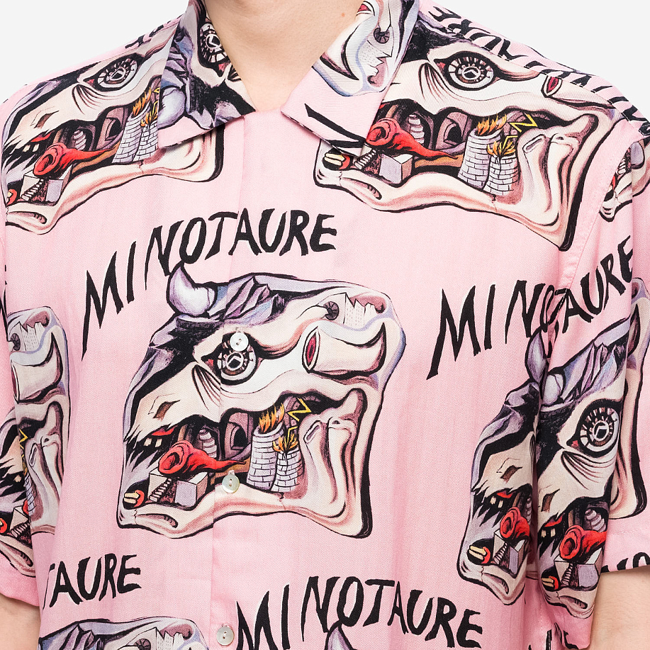 Рубашка ENDLESS JOY MINOTAUR PINK SHORT SLEEVE SHIRT в интернет-магазине Peak Conceptwww.peakstore.ru - 5 фото