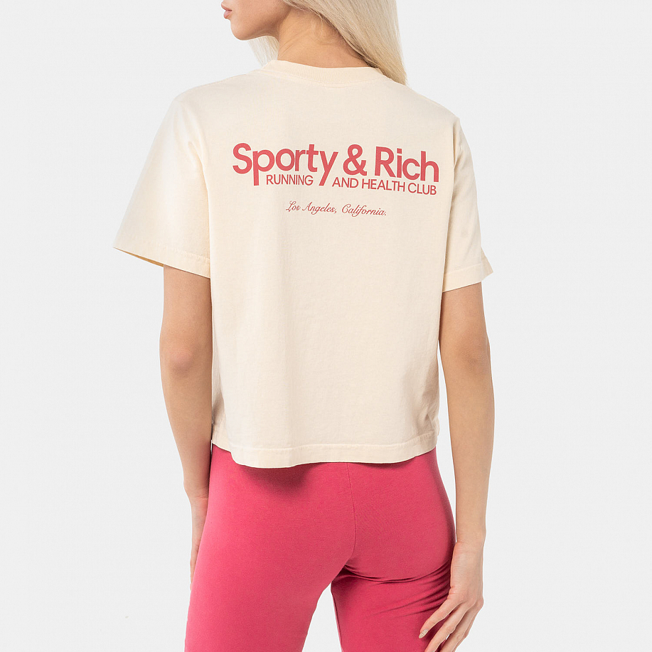Футболка SPORTY & RICH CLUB CROOPED T SHIRT в интернет-магазине Peak Conceptwww.peakstore.ru - 3 фото