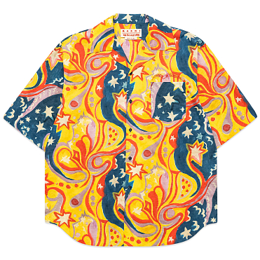 Рубашка MARNI NO Vacancy INN - Poplin Bowling Shirt FW24 