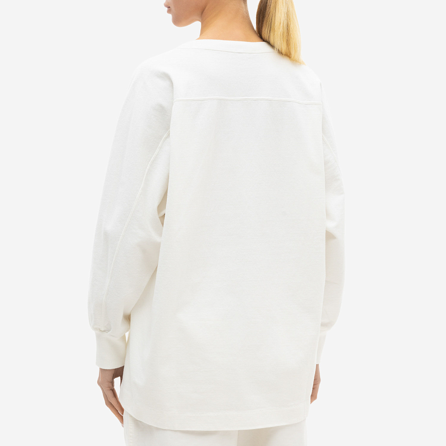 Лонгслив YLEVE PIGMENT DYE OPEN END COTTON P/O White - 3 фото Лонгслив YLEVE PIGMENT DYE OPEN END COTTON P/O в интернет магазине Peakwww.peakstore.ru - 3 фото