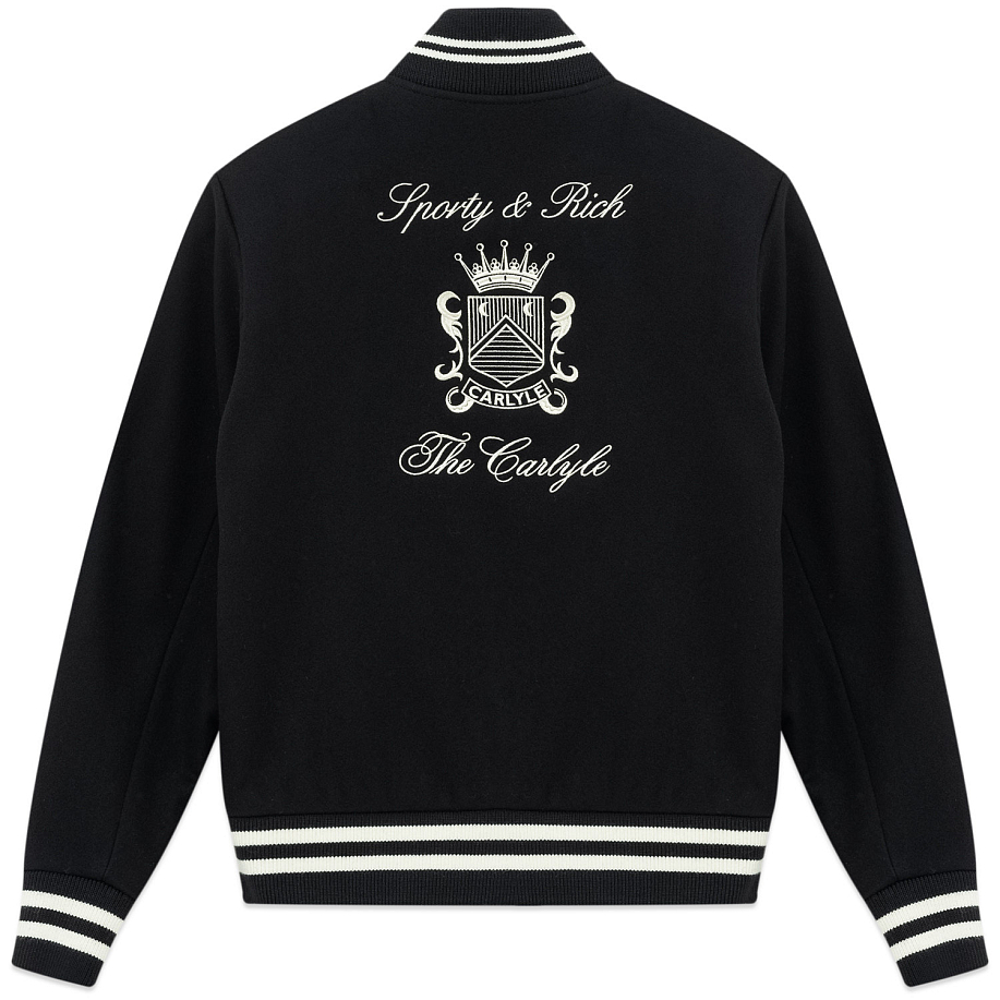 Бомбер SPORTY & RICH CARLYLE CREST WOOL VARSITY JACKET - 11 фото Бомбер SPORTY & RICH CARLYLE CREST WOOL VARSITY JACKET в интернет магазине Peakwww.peakstore.ru - 11 фото
