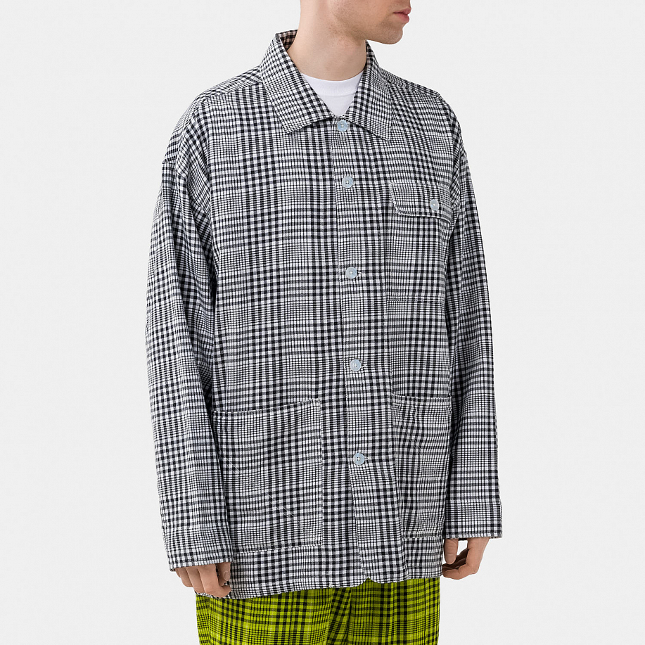 Куртка-рубашка NOMA T.D. GINGHAM CHECK COVERALL в интернет магазине Peakwww.peakstore.ru - 8 фото
