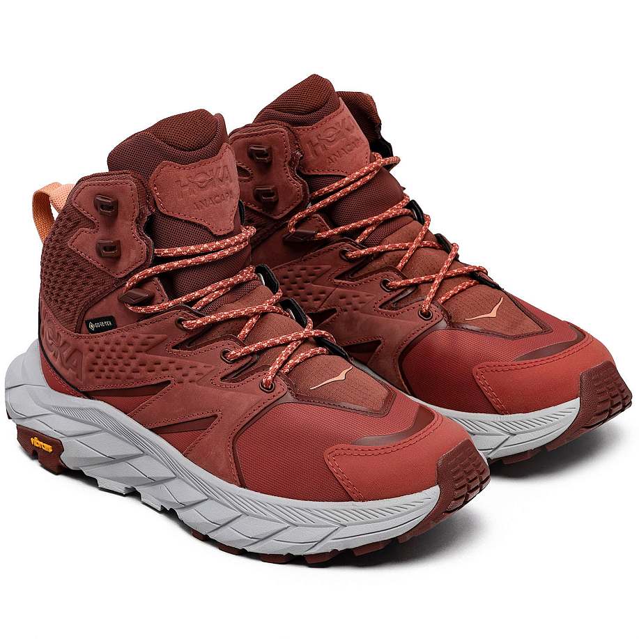 Кроссовки HOKA W ANACAPA MID GTX HOT SAUCE / CHERRY MAHOGANY - 4 фото Кроссовки HOKA W ANACAPA MID GTX в интернет магазине Peakwww.peakstore.ru - 4 фото