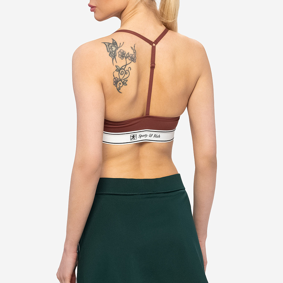 Топ SPORTY & RICH RUNNER SCRIPT SPORTS BRALETTE в интернет магазине Peakwww.peakstore.ru - 3 фото