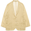 Пиджак AURALEE WOOL RECYCLE POLYESTER LENO SHEER JACKET YELLOW KHAKI