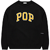 Джемпер POP TRADING COMPANY ARCH KNITTED CREWNECK BLACK