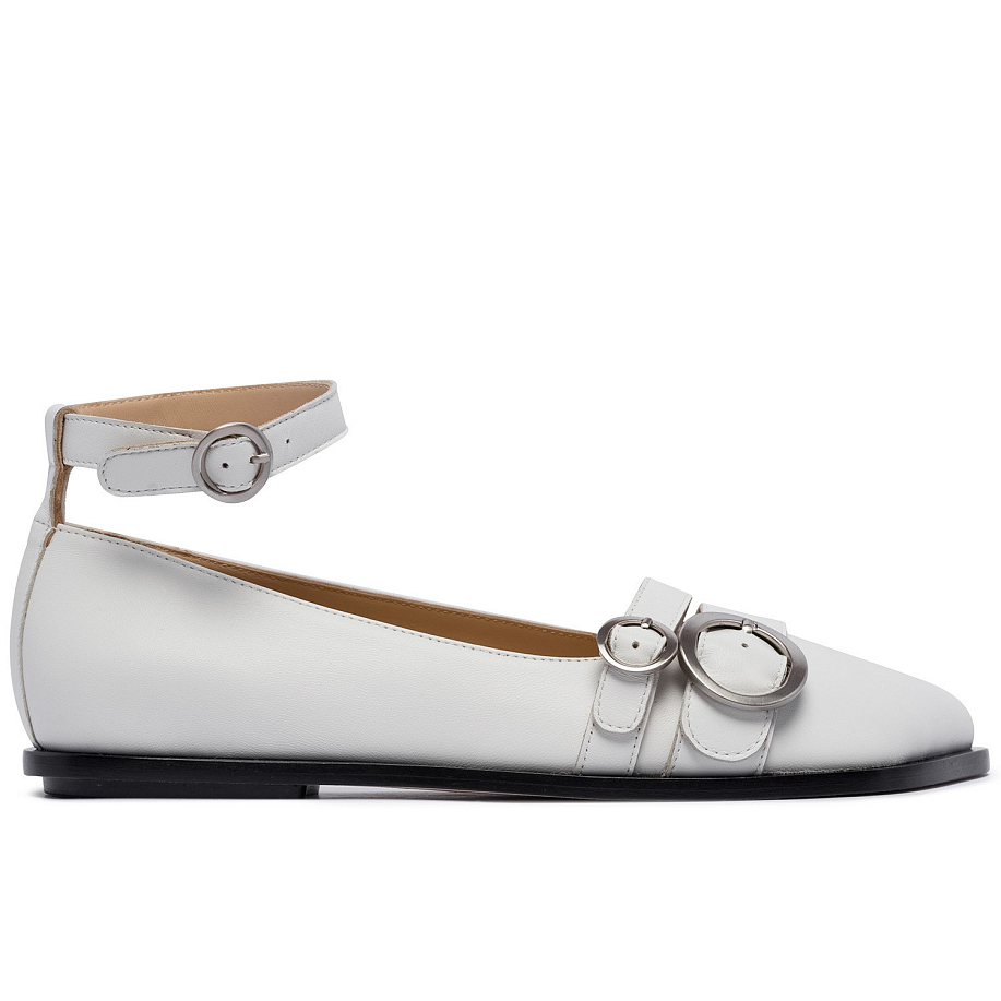 Балетки Niccolo Pasqualetti OBLIQUA BUCKLE FLATS в интернет магазине Peakwww.peakstore.ru - 21 фото
