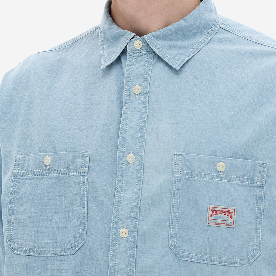 Рубашка THISISNEVERTHAT CHAMBRAY SHIRT в интернет магазине Peakwww.peakstore.ru - 5 фото