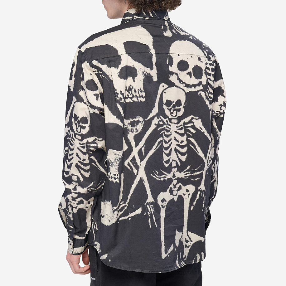 Рубашка THISISNEVERTHAT SKELETONS SHIRT в интернет магазине Peakwww.peakstore.ru - 3 фото