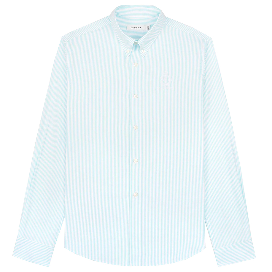 Рубашка Sporty & Rich Crown Logo Button Down Shirt SS23 - Женские ...